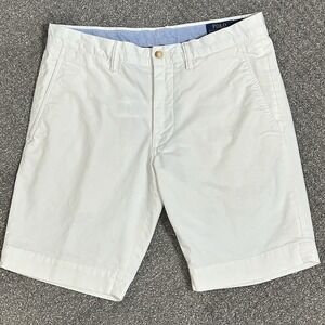 Polo Ralph Lauren Slim Stretch Chino Shorts - White - Men's Size 31